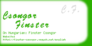 csongor finster business card